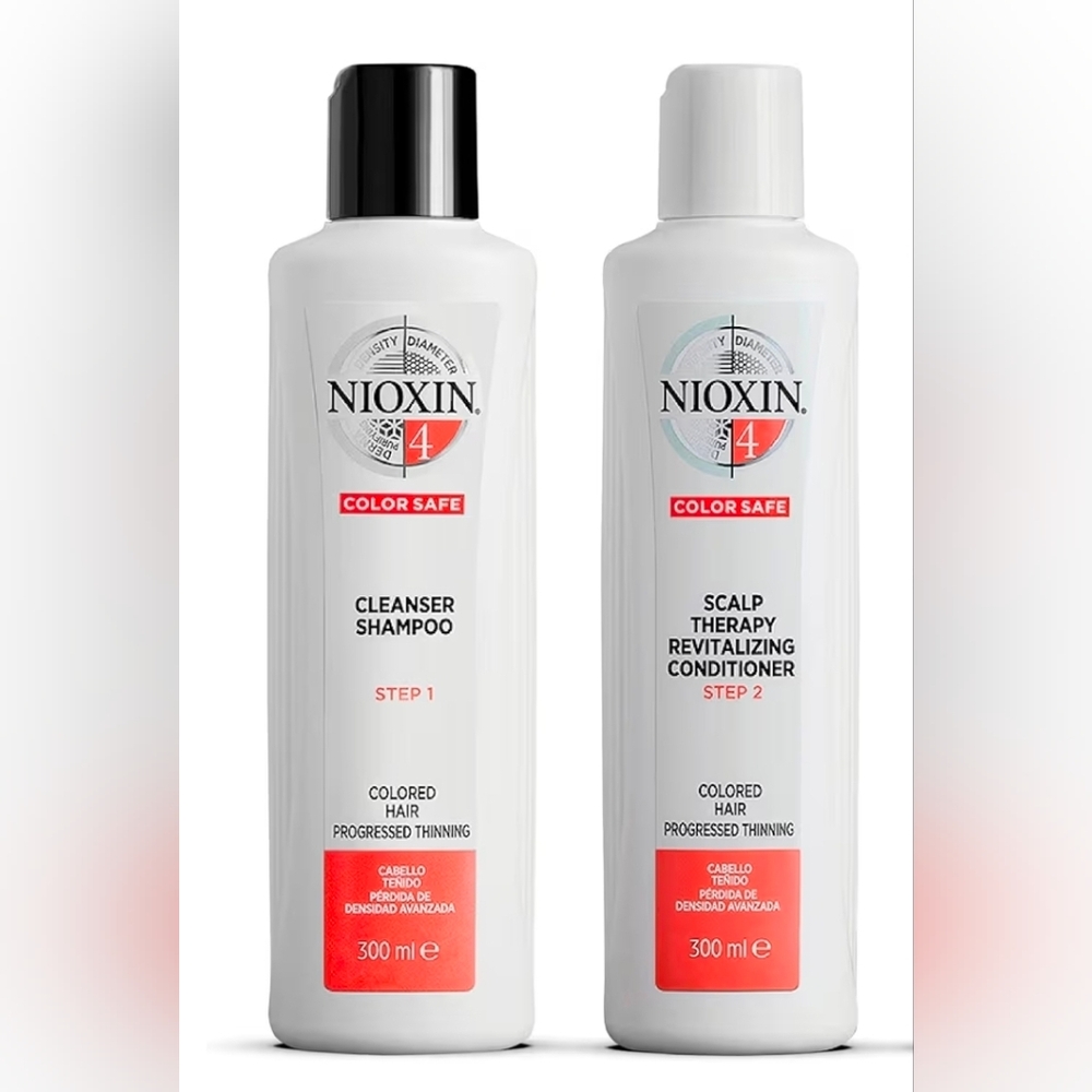 Nioxin System 4 Duo for Color Treated Hair W/Progressed & Advanced Thinning NWT